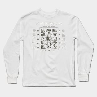 1890 The Twelve Signs of the Zodiac Long Sleeve T-Shirt